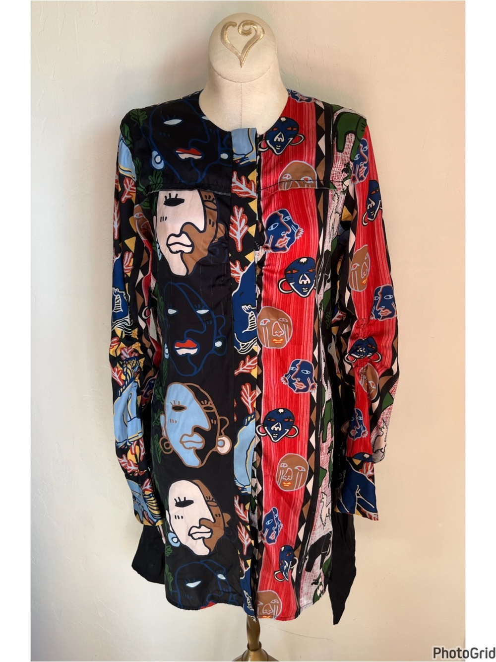 Carven Abstract Art To Wear Shirt Dress 34 / 0